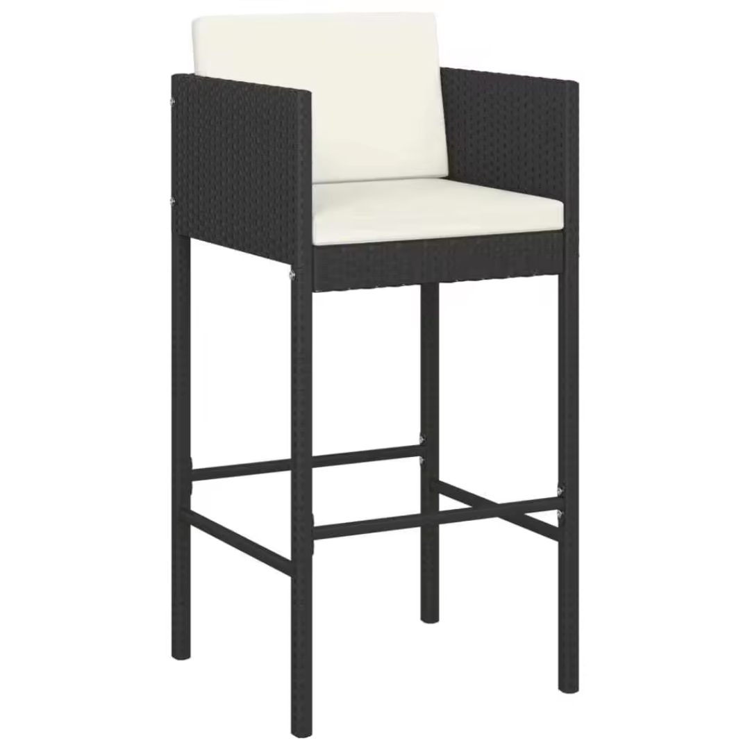 Close up to high dining chair, white background