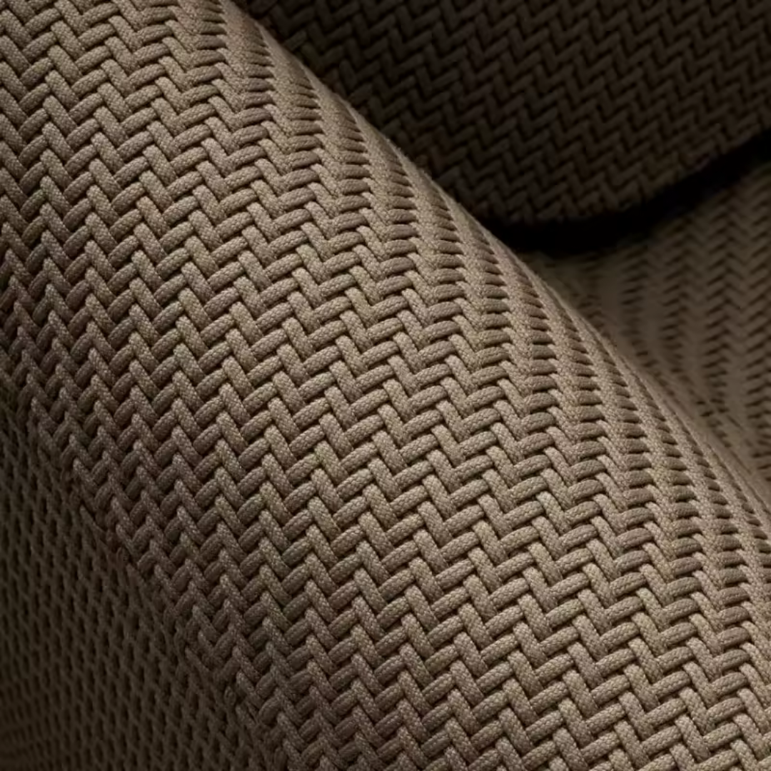 Zoomed in on the Luxury European Rattan Outdoor Armchair Pattern