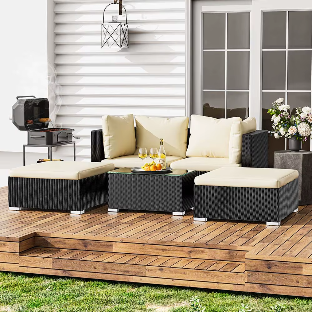 Modern Rattan Lounge Garden Furniture Set
