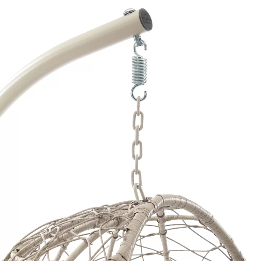 Modern Egg Hanging Chair With Stand close up of the hanging fixture