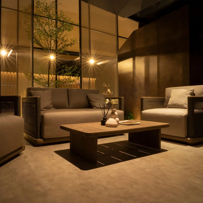 Italia Luxury Teak Sofa Outdoor Set
