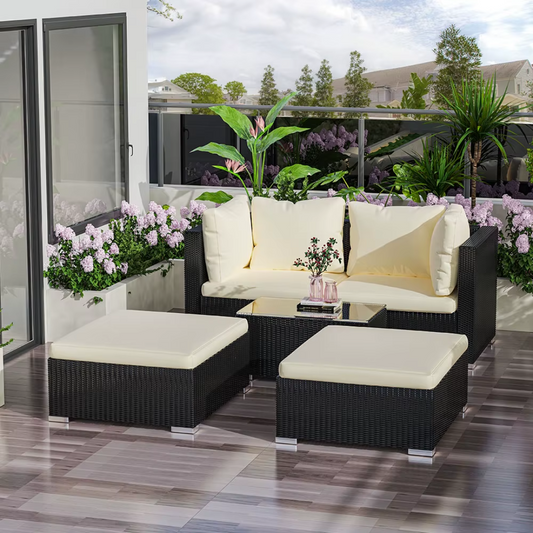 Modern Rattan Lounge Garden Furniture Set