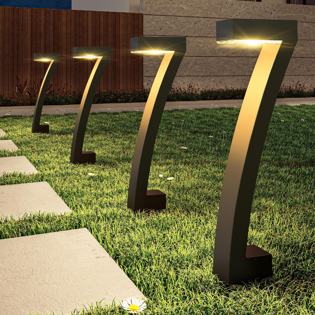 Waterproof outdoor LED light with solar panel for the best lighting