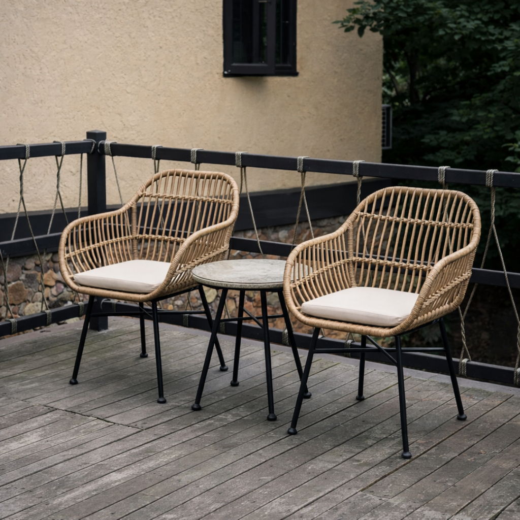 Sansa Wicker Outdoor 2-Seater Set